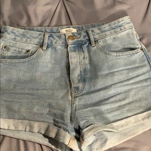 High Waisted Denim Shorts
